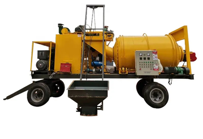 Small Bitumen Drum Mobile Asphalt Mixing System
