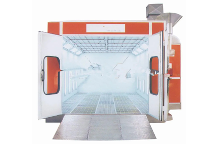 Automatic painting chamber with drying oven and heater