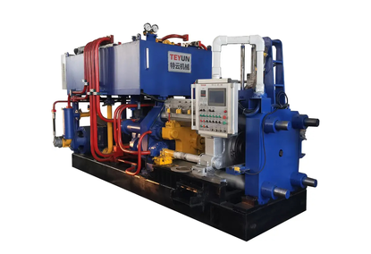 Copper extrusion line for the manufacture of copper profiles