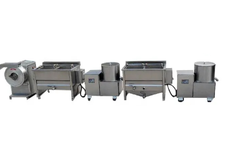 Semi-automatic French fries production line at low capacities