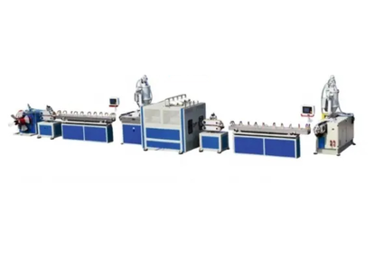 Equipment for the production of PVC plastic irrigation garden pipes Equipment for the production of PVC plastic irrigation garden pipes