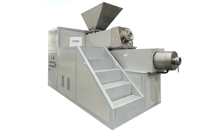 Extruder and plodder for making soap
