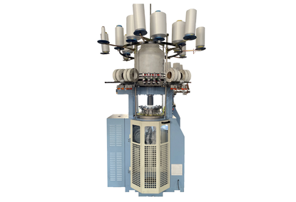 Circular knitting machine for knitting knitwear in a single loop