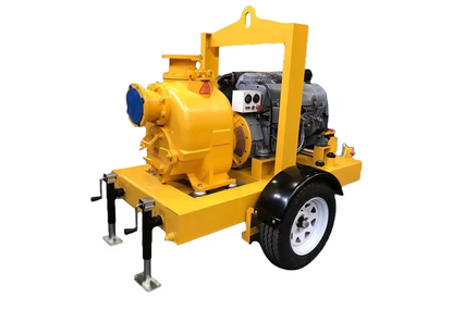 Pump with diesel engine