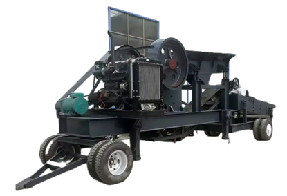 Portable Concrete Crusher with Vibrating Screen