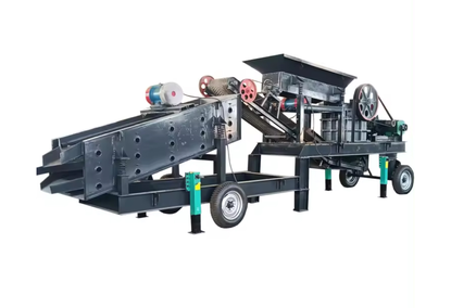 Portable Concrete Crusher with Vibrating Screen