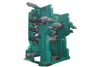 Calendering machine for washing and textile fabric