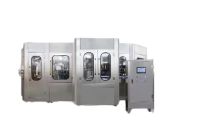 Machine for filling, capping and sealing aluminum cans Machine for filling, capping and sealing aluminum cans