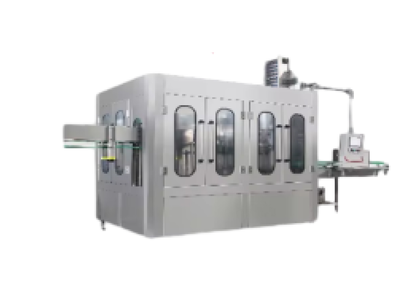 Machine for filling, capping and sealing aluminum cans Machine for filling, capping and sealing aluminum cans