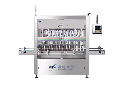 Reciprocating machine for filling glass bottles