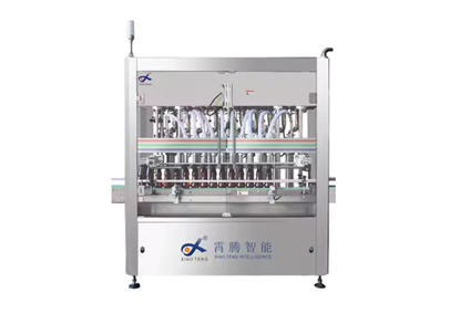 Reciprocating machine for filling glass bottles