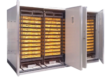 An incubator for an electrically powered laboratory