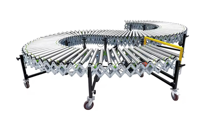 Driven Motorized Expandable Portable Flexible Roller Conveyor