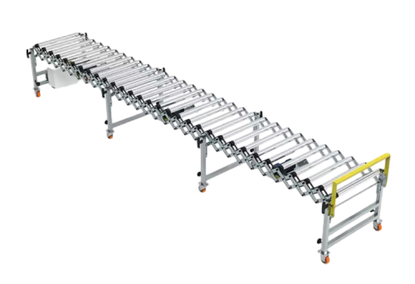Roller conveyor system for transporting cardboard boxes Roller conveyor system for transporting cardboard boxes