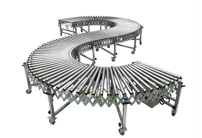 Roller conveyor system for transporting cardboard boxes Roller conveyor system for transporting cardboard boxes