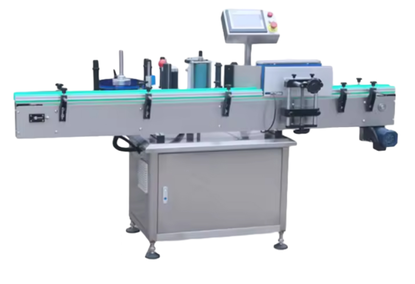 Labeling machine for round bottles