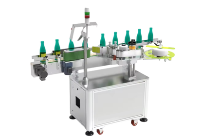 Labeling machine for round bottles