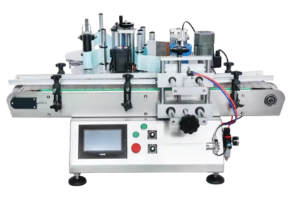 Desktop labeling machine for bottles