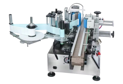 Desktop labeling machine for bottles