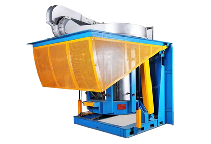 Induction furnace for melting steel and cast iron Induction furnace for melting steel and cast iron
