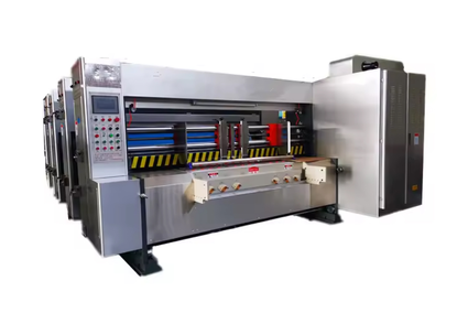 Printing machine for cutting and die-cutting cardboard