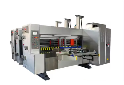 Printing machine for cutting and die-cutting cardboard