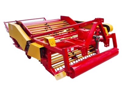 Tractor mounted harvester for cleaning