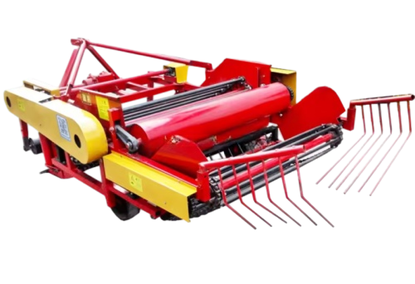 Tractor mounted harvester for cleaning
