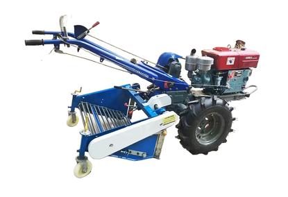 Potato digger with tractor for harvesting Potato digger with tractor for harvesting