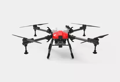 The agricultural drone is 4-axis and has a load capacity of up to 40 kg The agricultural drone is 4-axis and has a load capacity of up to 40 kg
