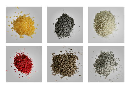 Plastic twin screw extruder-compounder, granulator for masterbatch granules PP, PE, PVC