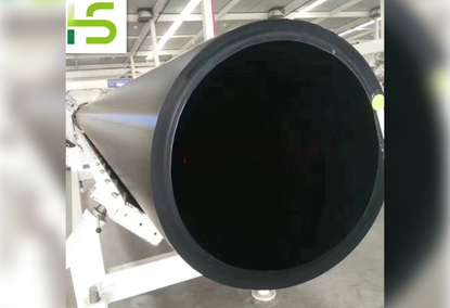 Extrusion line for the production of water supply pipes