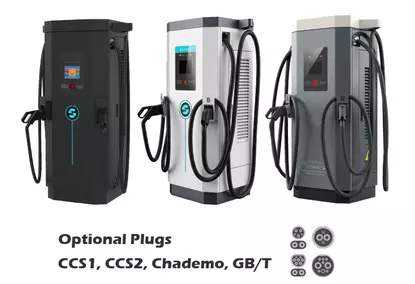 DC EV 90 kW Charging Station with CCS and CHADEMO connectors DC EV 90 kW Charging Station with CCS and CHADEMO connectors