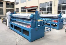 A machine for applying glue to plywood