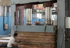Cold press for plywood