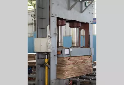 Cold press for plywood