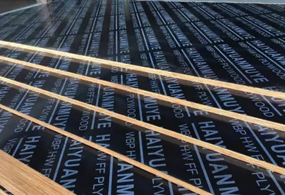 Hot press for plywood lamination