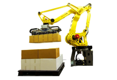 Robot for palletizing in cardboard boxes