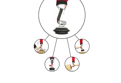 Manipulator for lifting cement, concrete, sand, crushed stone and flour.
