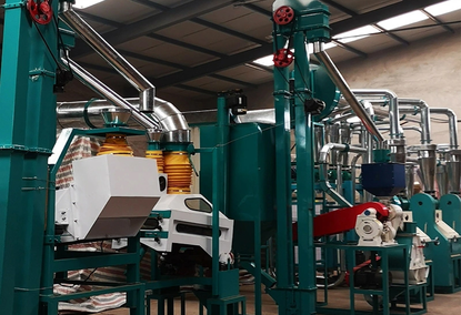 Grain crushing plant with a capacity of 10-100 tons/day. GTY