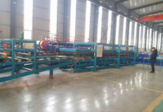 The basic line for the production of sandwich panels