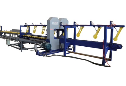 Machine with two vertical saws for cutting logs TVBS 600/800