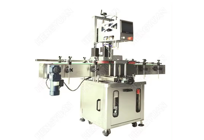 Automatic line for filling bottles with liquid soap Automatic line for filling bottles with liquid soap