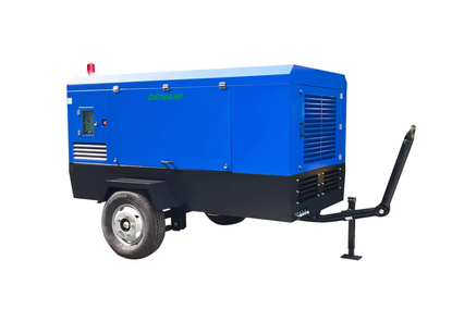 Diesel compressor with a capacity of 10 cubic meters/min