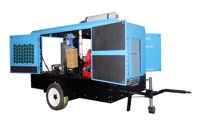Compressor with 110 kW diesel engine for the mining industry