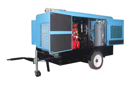 Compressor with 110 kW diesel engine for the mining industry