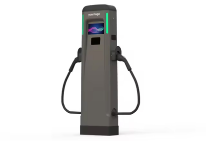 Electric vehicle charging station, Type-1/Type-2/GBT, two 7KW AC ports. GoPRO