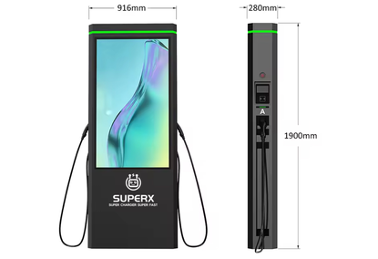 Advertising charging station for new generation electric vehicles Advertising charging station for new generation electric vehicles