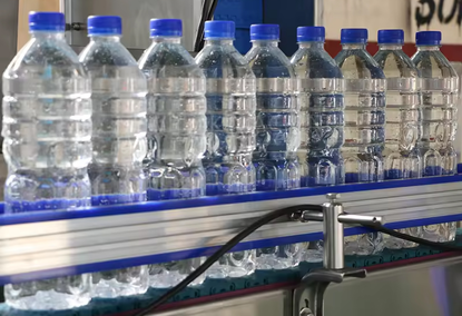 Filling line for small bottles and vials with water, 2000 bottles per hour
