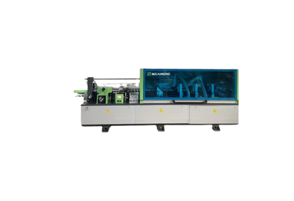 Woodworking machine for automatic pasting of edges of MDF-PVC plates Woodworking machine for automatic pasting of edges of MDF-PVC plates